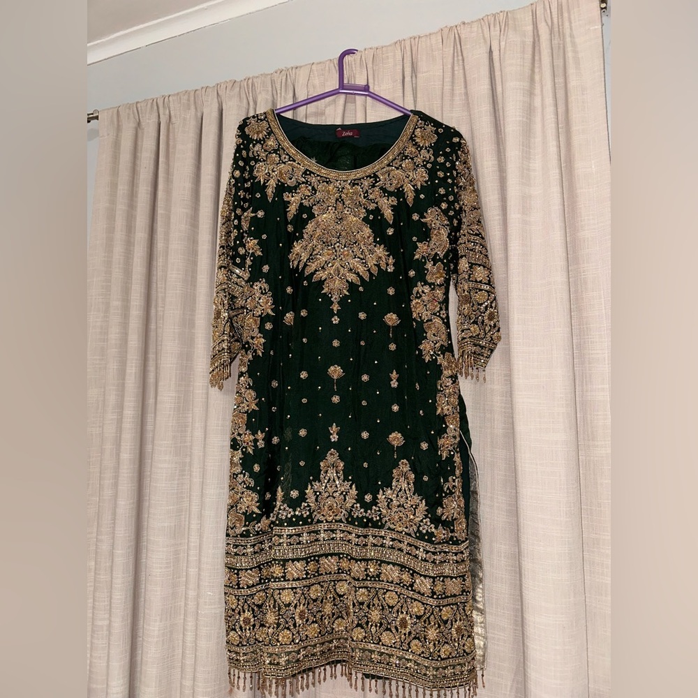 Fully embroidered fancy heavy 3 pc suit